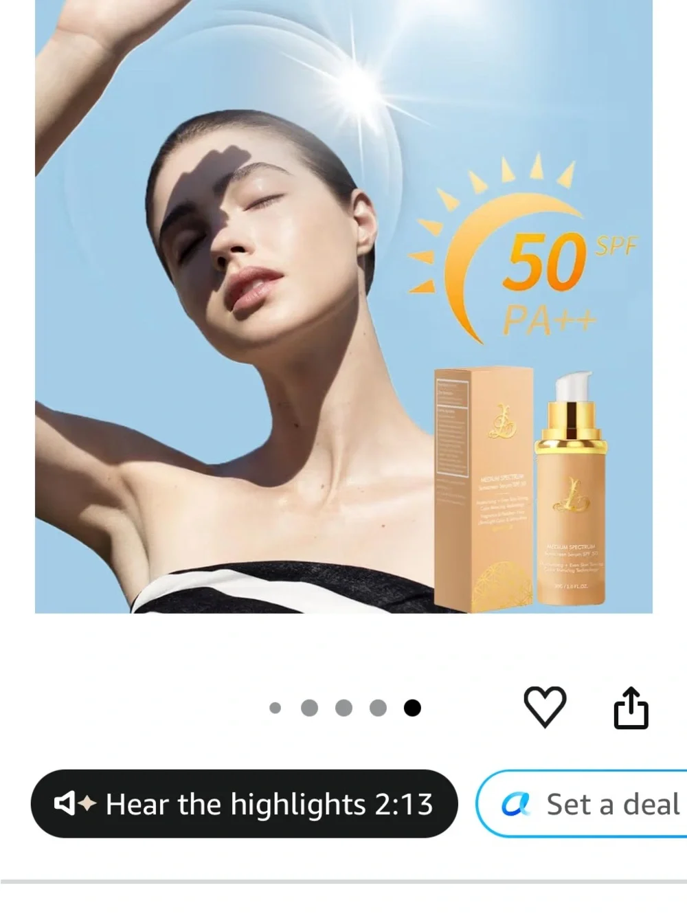 Luxury Medium Spectrum Tinting Sunscreen Serum SPF 50